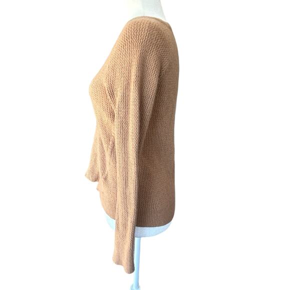 Patagonia Recycled Cashmere Wool Sweater Womens Small Brown Tan Knit Crew L/S - Picture 10 of 13
